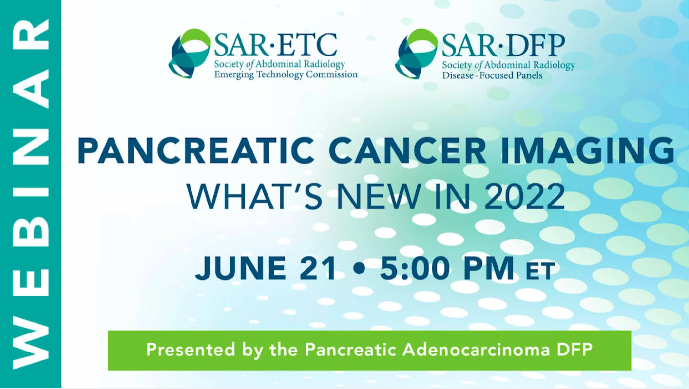 Pancreatic Adenocarcinoma DFP webinar